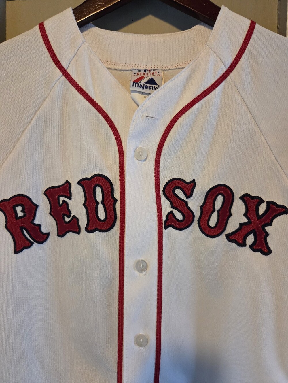 David Ortiz 34 Boston Red Sox White Home Jersey Youth Medium Majestic MLB Stitch - Picture 3 of 11
